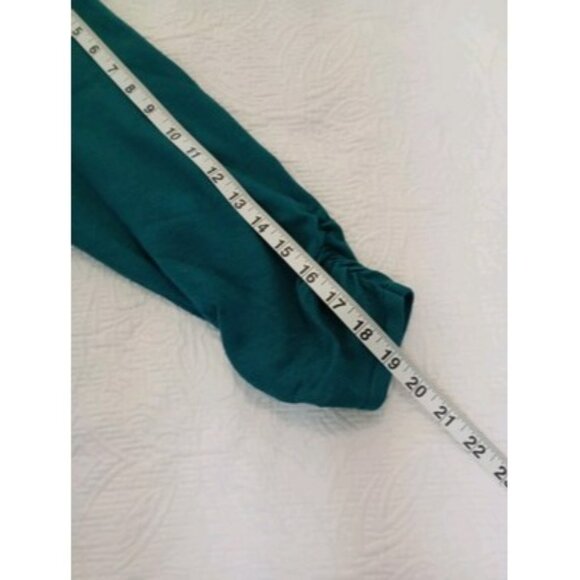 JM Collection Womens Open Front Cardigan Sweater Teal XL Ribbed Design - Picture 12 of 12